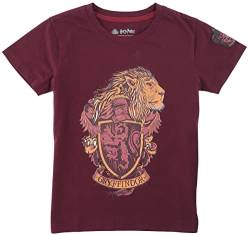 Harry Potter Kids - Gryffindor Unisex T-Shirt dunkelrot 146/152 von Harry Potter
