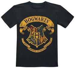 Harry Potter Kids - Hogwarts Crest Unisex T-Shirt schwarz 116 von Harry Potter