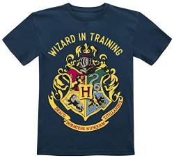 Harry Potter Kids - Wizard In Training Unisex T-Shirt dunkelblau 164 von Harry Potter