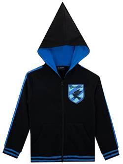 Harry Potter Kinder Ravenclaw Hoodie mit spitzer Kapuze Schwarz 116 von Harry Potter