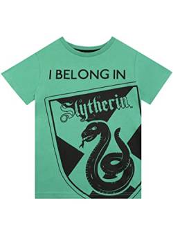 Harry Potter Kinder T-Shirt Slytherin Grün 134 von Harry Potter