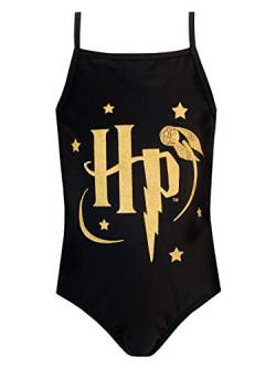 Harry Potter Mädchen Badeanzug Schwarz 134 von Harry Potter