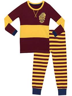 Harry Potter Mädchen Gryffindor Schlafanzug Slim Fit Mehrfarbig 110 von Harry Potter