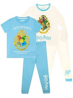 Harry Potter Mädchen Hogwarts Schlafanzug 2 Packung Mehrfarbig 140 von Harry Potter