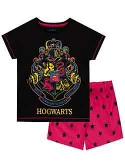 Harry Potter Mädchen Kurze Schlafanzug Hogwarts Schwarz 116 von Harry Potter