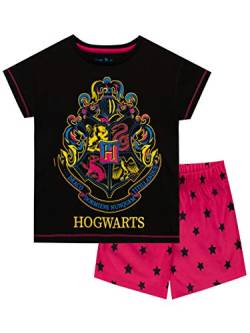 Harry Potter Mädchen Kurze Schlafanzug Hogwarts Schwarz 128 von Harry Potter