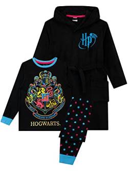 Harry Potter Mädchen Schlafanzug Bademäntel Schwarz 116 von Harry Potter