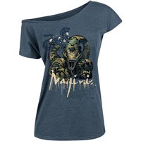 Harry Potter Nagini Voldemort Damen Loose-Shirt blau meliert von Harry Potter