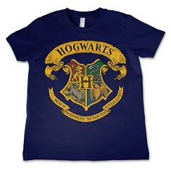 Harry Potter Offizielles Lizenzprodukt Hogwarts Crest Kinder T-Shirt - Marineblau 11/12 Jahre von Harry Potter