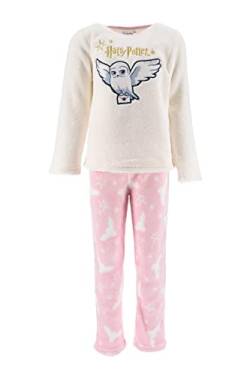 Harry Potter Pyjama Mädchen, Hedwig 2-Teiliger Pyjama, Weicher Samt, Hogwarts Design, Geschenk für Mädchen, Größe 4 Jahre, Rosa von Harry Potter