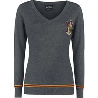 Harry Potter Strickpullover - Gryffindor - S bis XL - für Damen - Größe M - grau meliert  - EMP exklusives Merchandise! von Harry Potter
