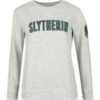 Harry Potter Sweatshirt - Slytherin - S bis XXL - für Damen - Größe XL - grau  - Lizenzierter Fanartikel von Harry Potter