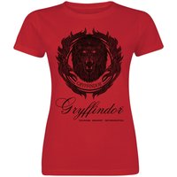 Harry Potter T-Shirt - Gryffindor - Courage Bravery Determination - S bis XXL - für Damen - Größe M - rot  - EMP exklusives Merchandise! von Harry Potter