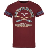 Harry Potter T-Shirt - Gryffindor - Supporter - S bis XXL - für Männer - Größe L - rot  - Lizenzierter Fanartikel von Harry Potter