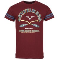 Harry Potter T-Shirt - Gryffindor - Supporter - S bis XXL - für Männer - Größe M - rot  - Lizenzierter Fanartikel von Harry Potter