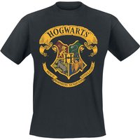 Harry Potter T-Shirt - Hogwart's Crest - S bis 4XL - für Männer - Größe M - schwarz  - Lizenzierter Fanartikel von Harry Potter