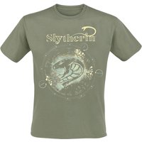 Harry Potter T-Shirt - Slytherin - S bis M - für Männer - Größe S - grün  - Lizenzierter Fanartikel von Harry Potter