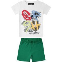 Harry Potter T-Shirt für Kinder - Häuser - für Mädchen & Jungen - weiß/grün  - EMP exklusives Merchandise! von Harry Potter