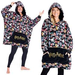 Harry Potter Übergroße Kapuzenpullover Decke Damen und Herren Oversized Hoodie Winter Warme Decke zu Überziehen(Mehrfarbig) von Harry Potter