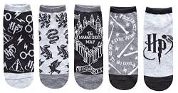 Hyp Harry Potter Designs Juniors/Damen Knöchelsocken, Größe 37-44, 5 Stück von Harry Potter