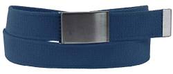 Harrys-Collection Damen Herren Stoff Gürtel 40 mm Breite starkes Band! 12 Farben, Farben:blau von Harrys-Collection