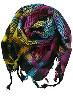 Harrys-Collection PLO Pali Tuch Schal in 20 Farben 100% Baumwolle dick, Farben:Batik gemustert von Harrys-Collection