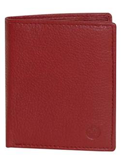 Harrys-Collection kleine handliche Geldbörse weiches Nappa Leder mit RFID Schutz 3 Farben, Farben:rot von Harrys-Collection