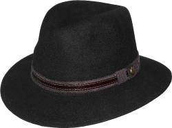 Harrys-Collection rollbarer Hut in 3 Farben bis Größe 62, Kopfgröße:60, Farben:schwarz von Harrys-Collection