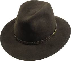rollbarer Hut in 3 Farben, Kopfgroesse: 55, Braun von Harrys-Collection