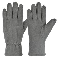 Harssidanzar Damen Spring Handschuhe, Leichte, warme Touchscreen Handschuhe HL014EU, Grau von Harssidanzar