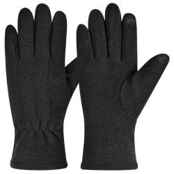 Harssidanzar Damen Spring Handschuhe, Leichte, warme Touchscreen Handschuhe HL014EU, Schwarz von Harssidanzar