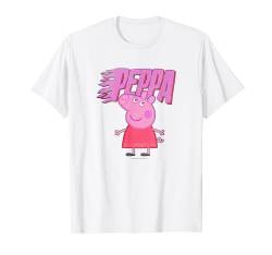 Peppa Pig Pink Flames Retro Big Sister Portrait T-Shirt von Hasbro