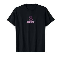 Peppa Pig Pink Neon Retro Flame Center Icon & Text Logo T-Shirt von Hasbro