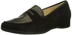 Hassia Damen Petra, Weite G Slipper, Schwarz (0119 schwarz/Taupe) von Hassia