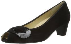 Hassia Damen Pisa, Weite H Peep-Toe, Schwarz (schwarz 0100), 40 von Hassia