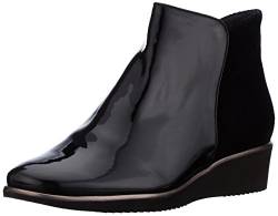 Hassia Damen Ungefüttert Kurzschaft Stiefel Genua, Weite K, Schwarz (0100 schwarz), Gr. 37 (UK 4) von Hassia