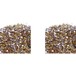 Hatem 4000 Stueck Kristall Flatback Acryl Strass Perlen Nagel Art (Zitronengelb) von Hatem