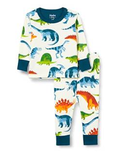 Hatley Baby-Jungen Organic Cotton Long Sleeve Pyjama Set Pyjamaset, Dino Park, 18-24 Monate von Hatley
