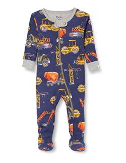 Hatley Baby-Jungen Organic Cotton Sleepsuit Kleinkind-Schlafanzüge, Construction Trucks, 6-9 Monate von Hatley