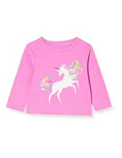 Hatley Baby-Mädchen Long Sleeve Tee T-Shirt, Prancing Unicorn, 3-6 Monate von Hatley