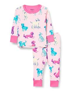 Hatley Baby-Mädchen Organic Cotton Long Sleeve Pyjama Set Pyjamaset, Perfect Pups, 3-6 Monate von Hatley
