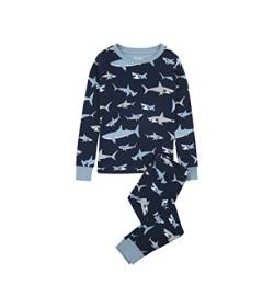 Hatley Boy's Lange Schlafanzüge Long Sleeve Pyjama Pajama Set, Blue, 10 Jahre von Hatley