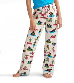 Hatley Damen Cute Animal Jersey Pajama Pants Pyjamaunterteil, Yoga Bär, L EU von Hatley