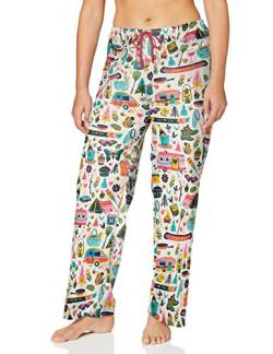 Hatley Damen Jersey Pyjama Pants Pyjamaunterteil, Glamping, 32 von Hatley