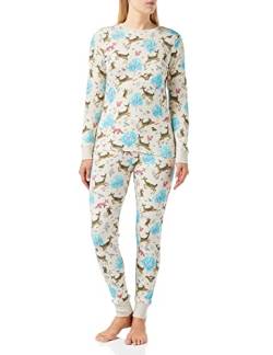 Hatley Damen Langärmliges Pyjama-Set Pyjamaset, Serene Forest, M von Hatley