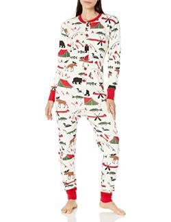 Hatley Damen Unisex-Erwachsene Union Anzüge Pyjamaset, Gone Camping, M von Hatley