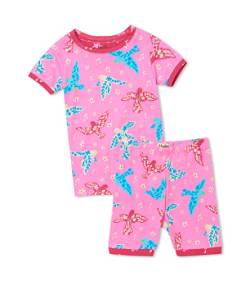 Hatley Girl's Organic Cotton Short Sleeve Pyjama Set Pajama, Floral Birds, 4 Years von Hatley