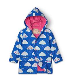 Hatley Girl's Printed Raincoat Regenmantel, Blue, 4 Jahre von Hatley