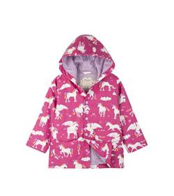 Hatley Girl's Printed Raincoat Regenmantel, Pink, 10 Jahre von Hatley