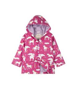 Hatley Girl's Printed Raincoat Regenmantel, Pink, 4 Jahre von Hatley